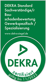 DEKRA zertifizierter Sachverständiger für die Bauschadenbewertung (DEKRA)